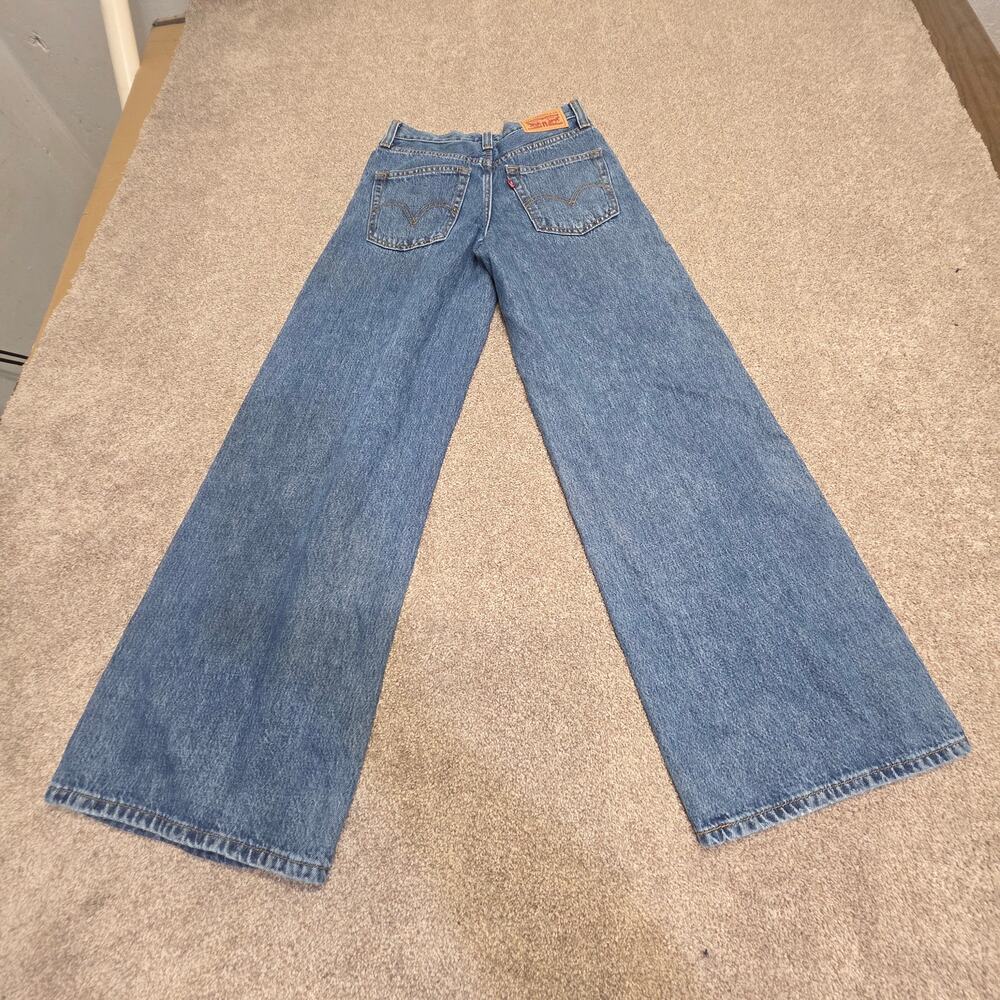 Barrel Relaxed Loose fit Levis 94 Baggy Wide Leg Jeans Womens sz 24 Indie Sleaze